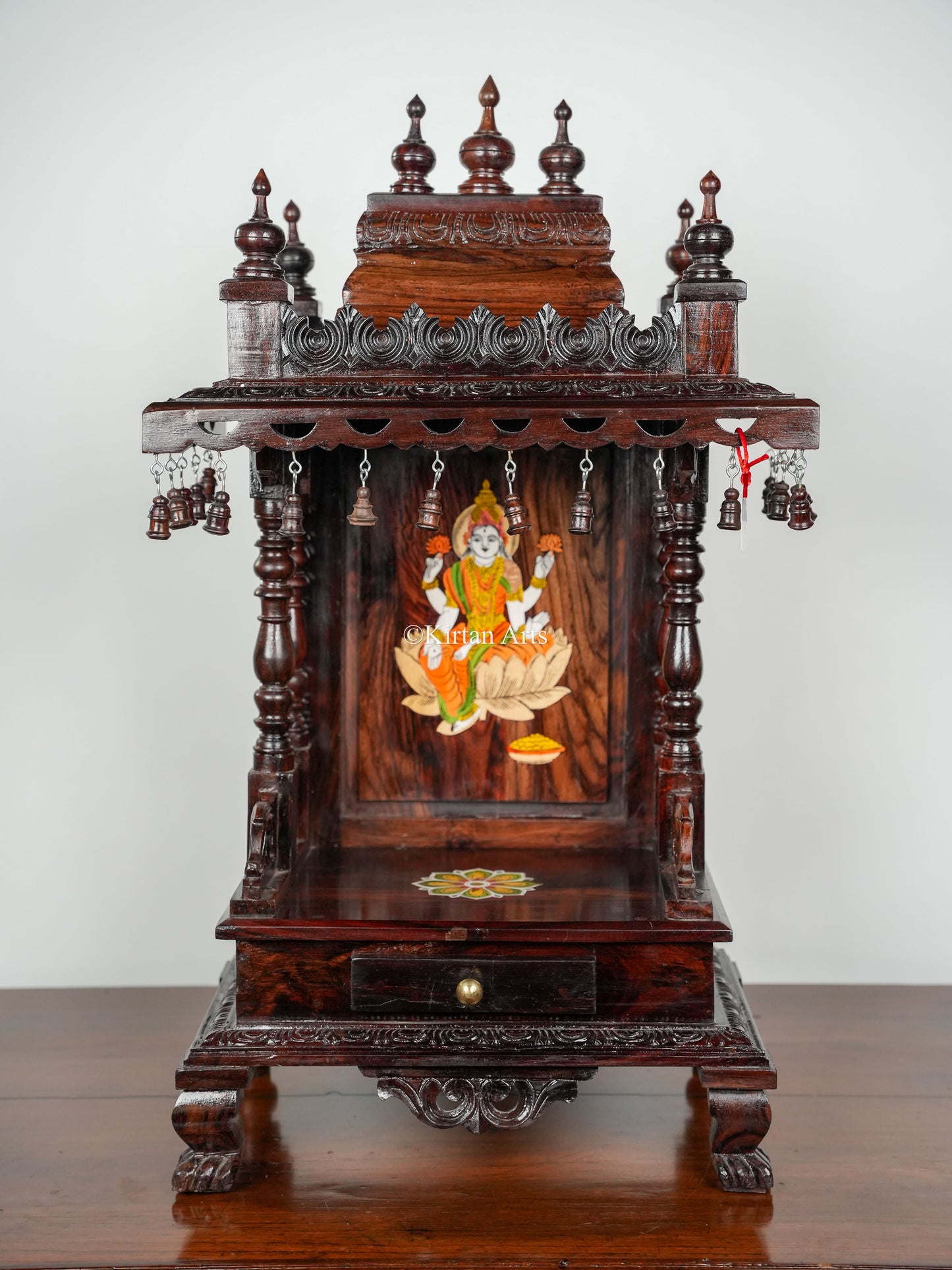 Rosewood Pooja Mandir | 10"x15"