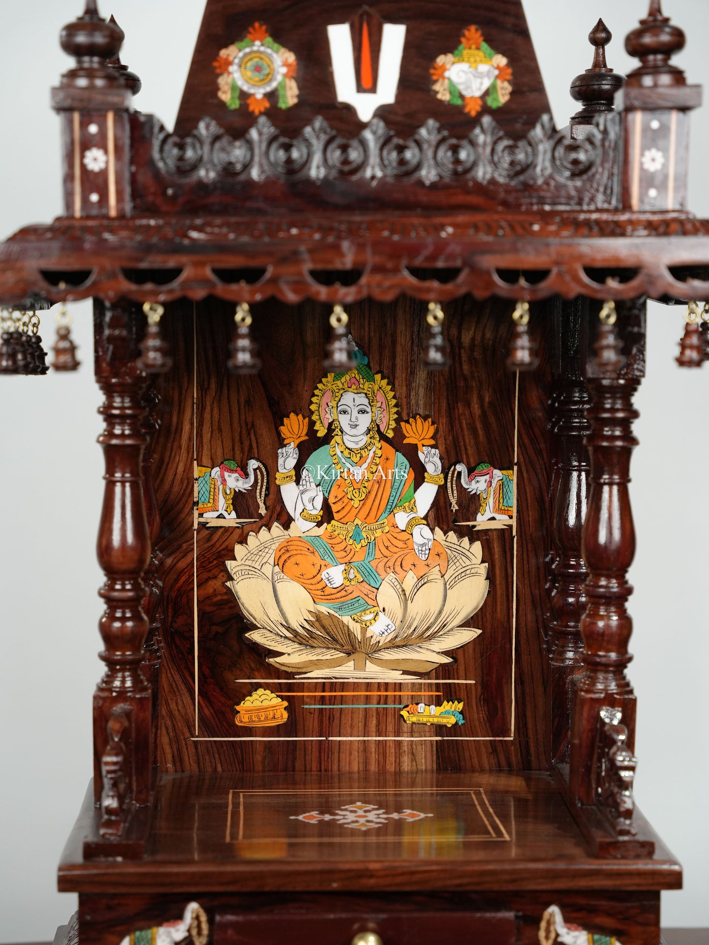 Rosewood Pooja Mandir | 10"x15" | Inlay work