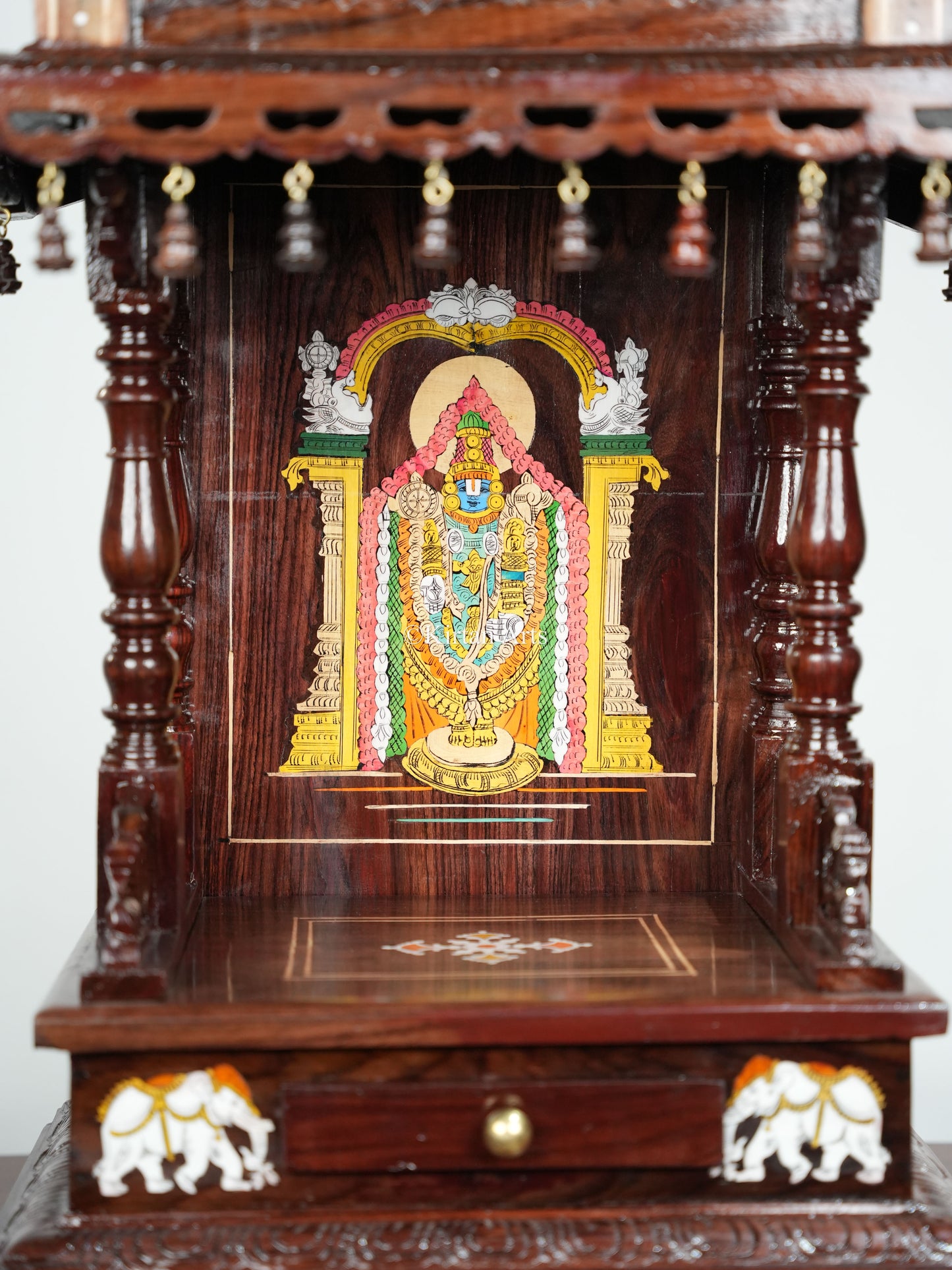 Rosewood Pooja Mandir | 10"x15" | Inlay work