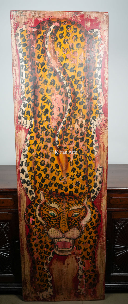 Wooden Tiger Panel | Distress Finish | 6ft