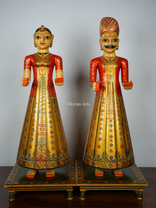 Gangaur Dolls | 3ft | Set of 2