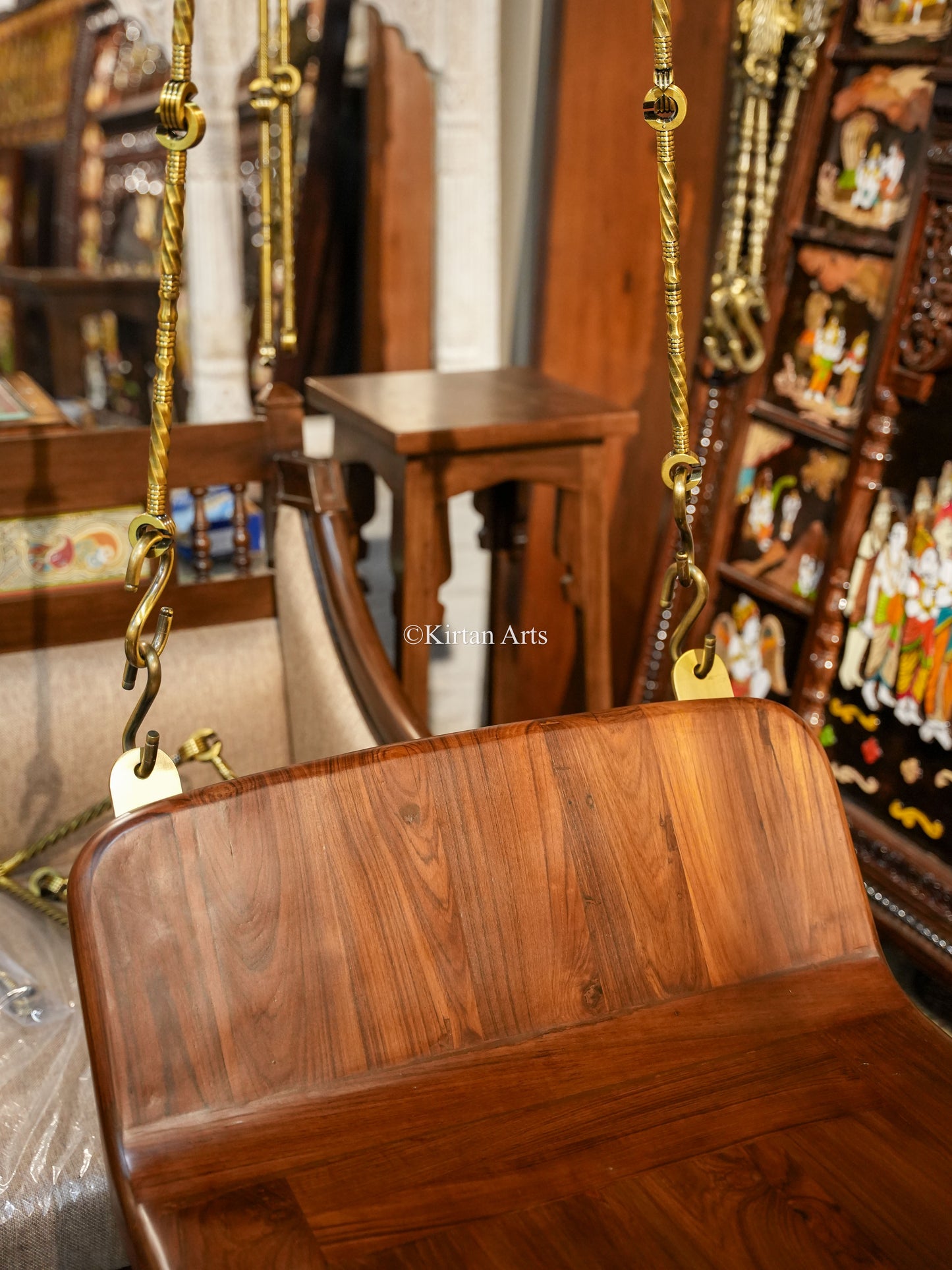 Teakwood Jhula/Swing/Oonjal | 6x2 ft | Boat Design