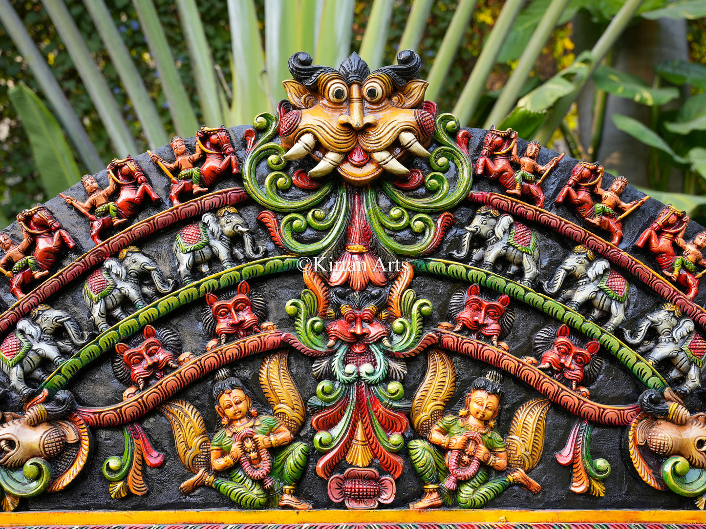 Ramar Pattabhishekam Wooden Panel | Festive Colors | 7x5 ft