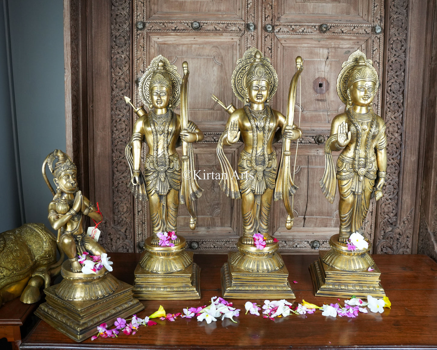 Brass Ram Darbar 4Pc Set | 31" | 62Kg Set
