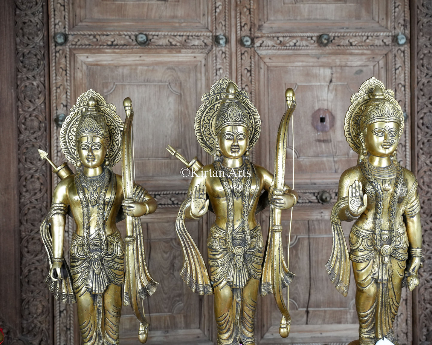 Brass Ram Darbar 4Pc Set | 31" | 62Kg Set