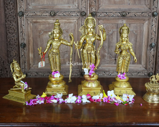 Brass RamDarbar 4Pc Set | 18.5" | 22.5Kg