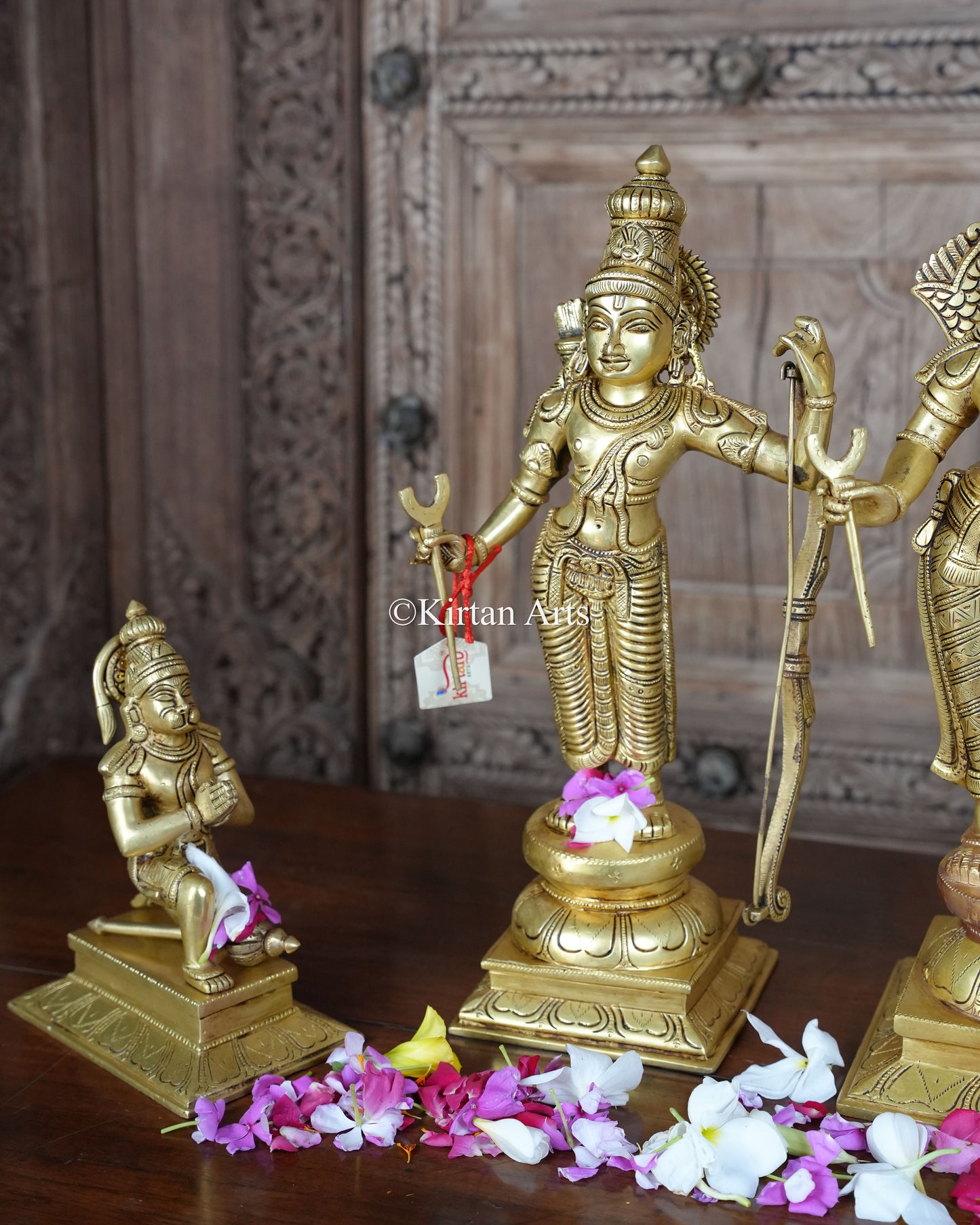 Brass RamDarbar 4Pc Set | 18.5" | 22.5Kg