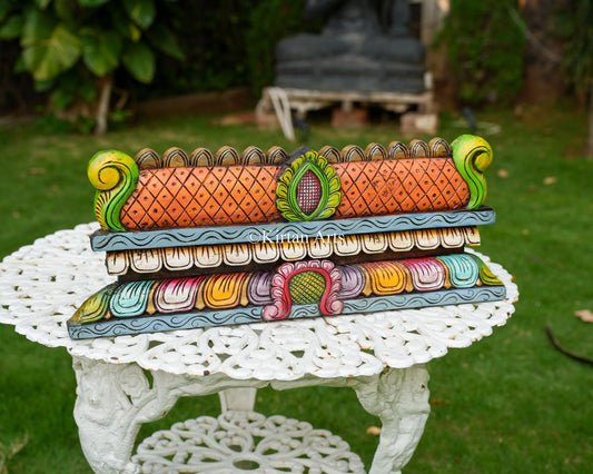 Hand-Carved Temple Gopuram Panel | 24" |