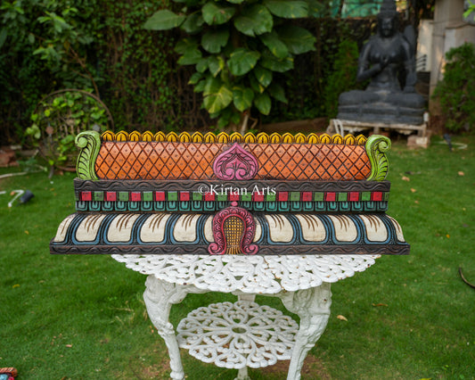 Hand-Carved Temple Gopuram Panel | 36" | Handpainted
