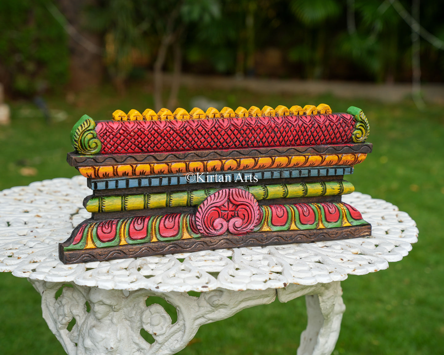 Hand-Carved Temple Gopuram Panel | 20"