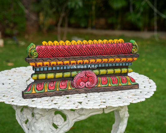 Hand-Carved Temple Gopuram Panel | 20"