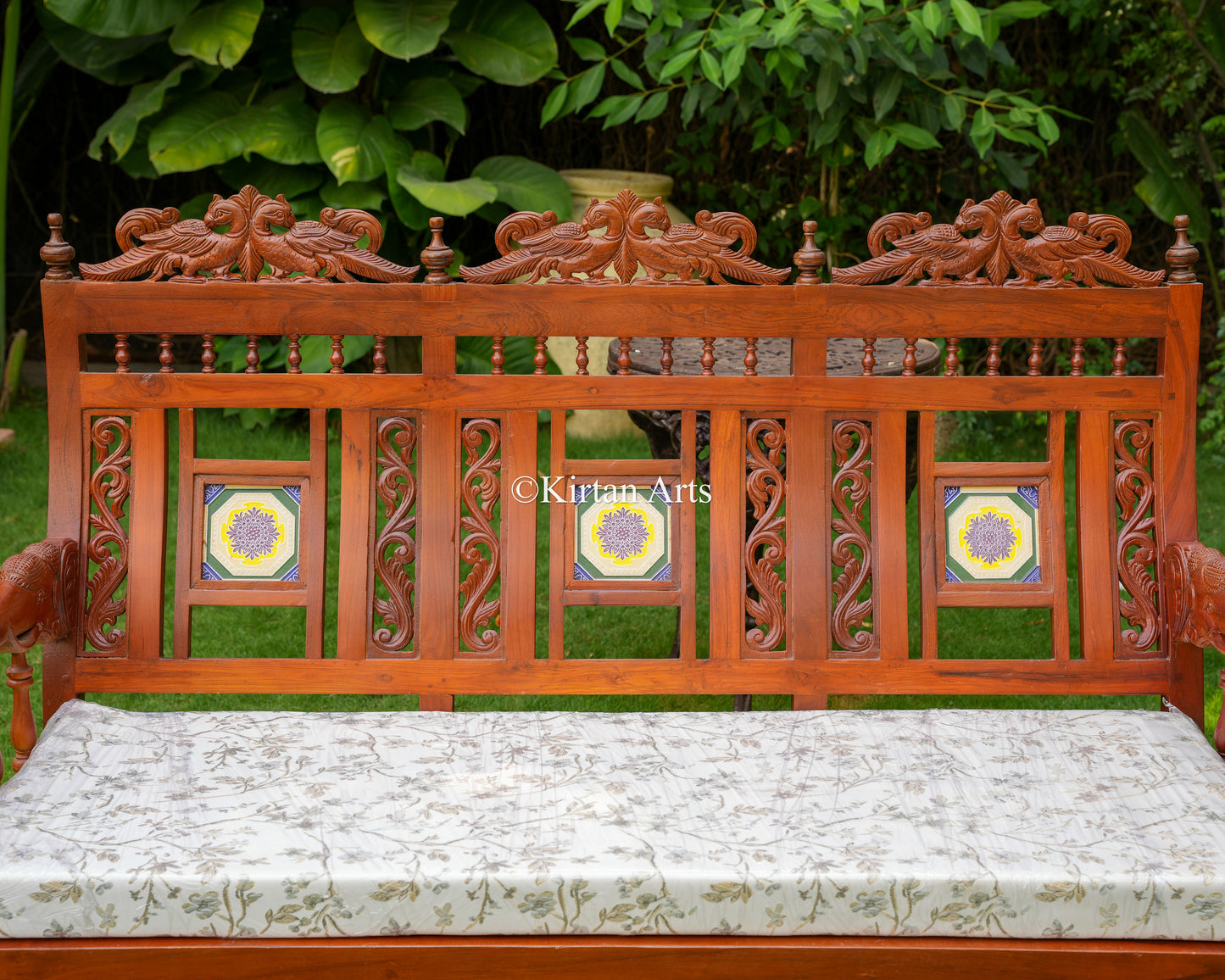 Chettinad Burmese Teakwood Sofa Set | Vintage Style