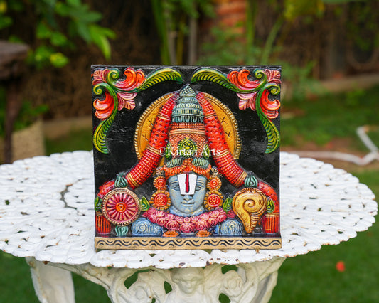 12x12 Inch Square Lord Venkateswara Wall Panel