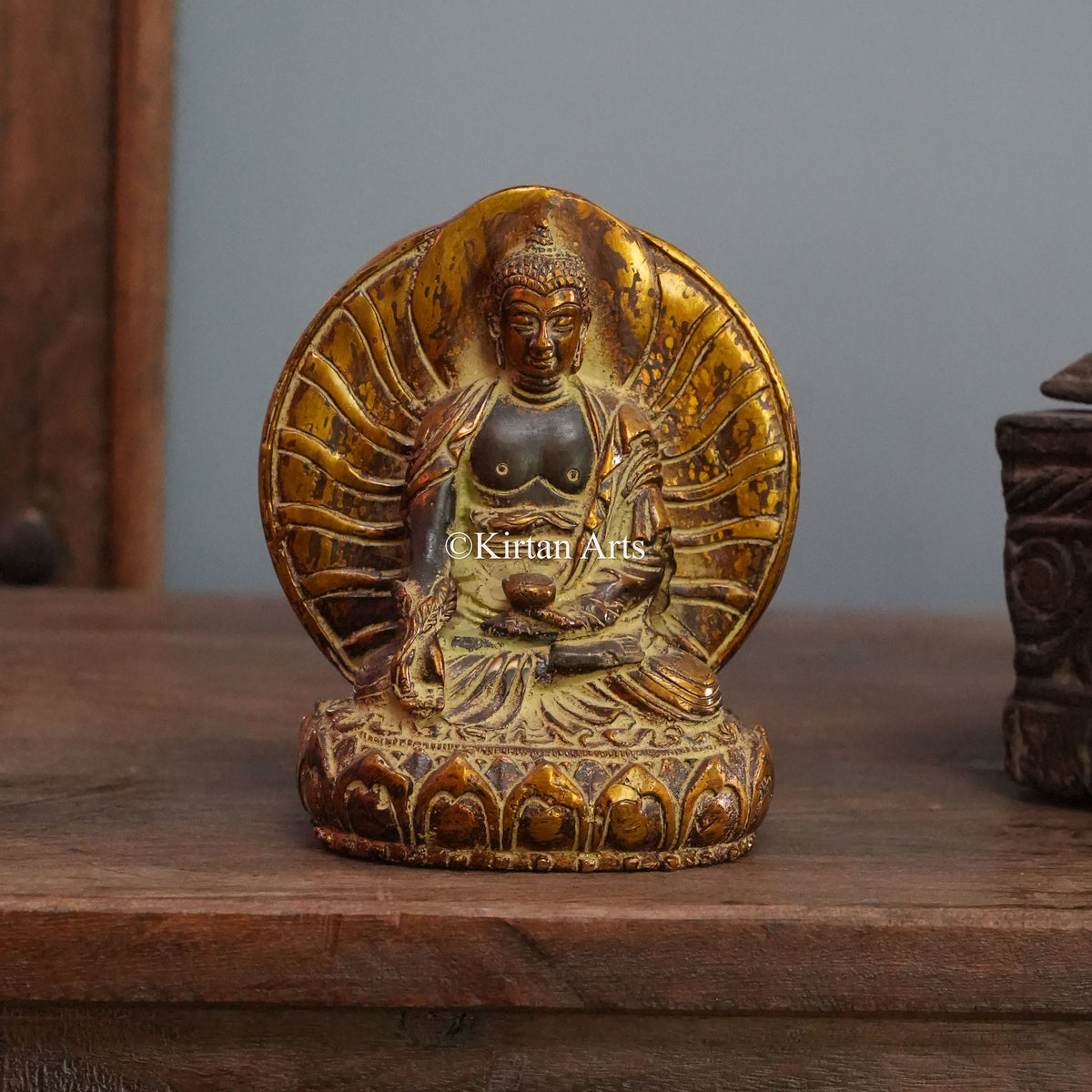 Sunburst Aureole Buddha 6"