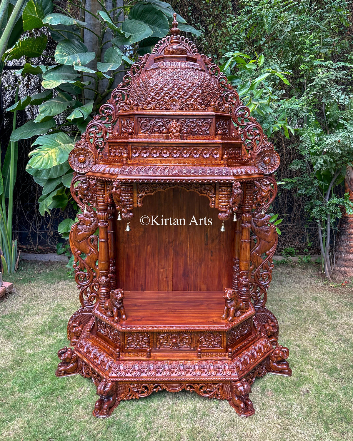 Teakwood Carved Mandir 96"