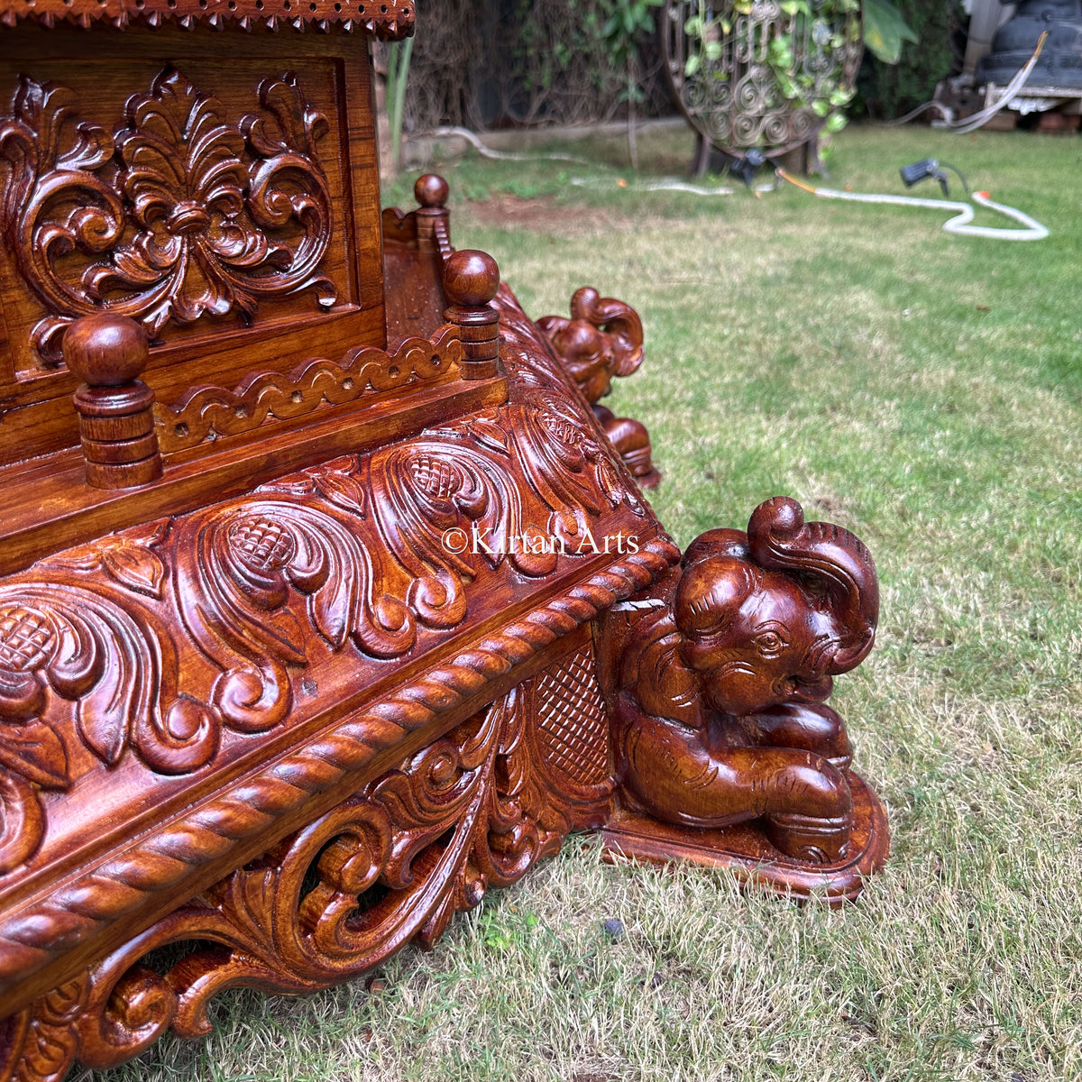 Teakwood Carved Mandir 96"
