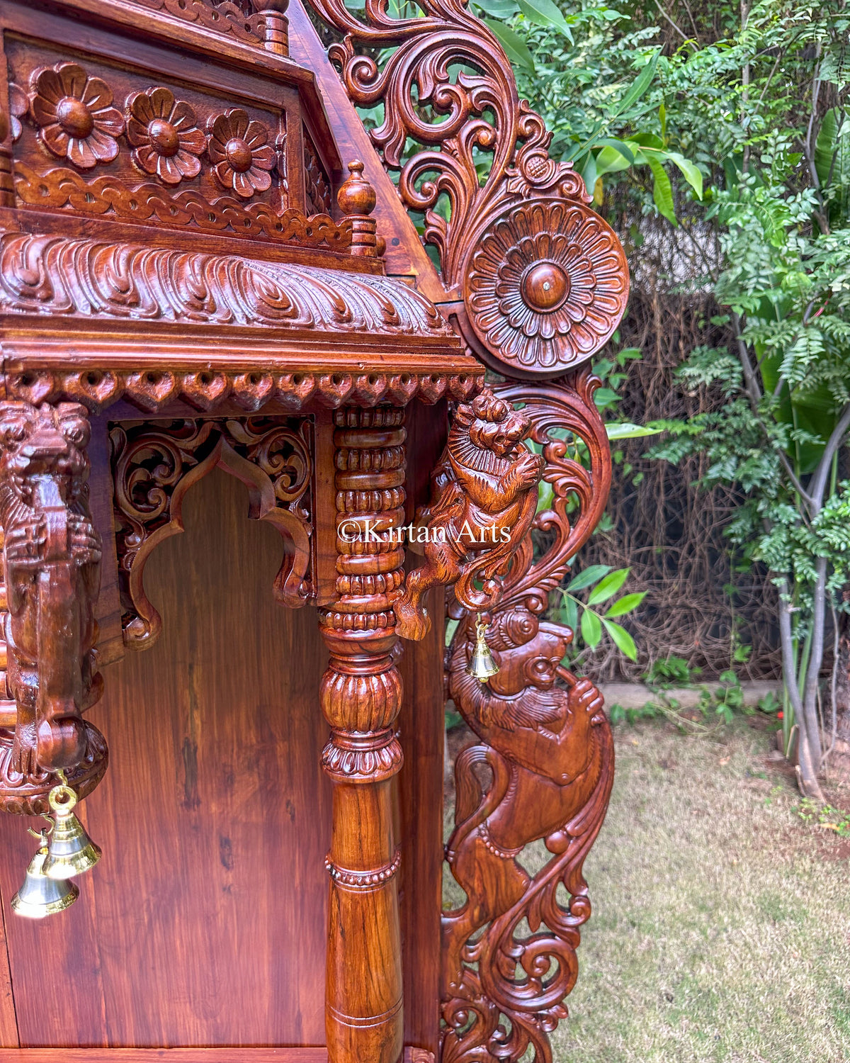 Teakwood Carved Mandir 96"