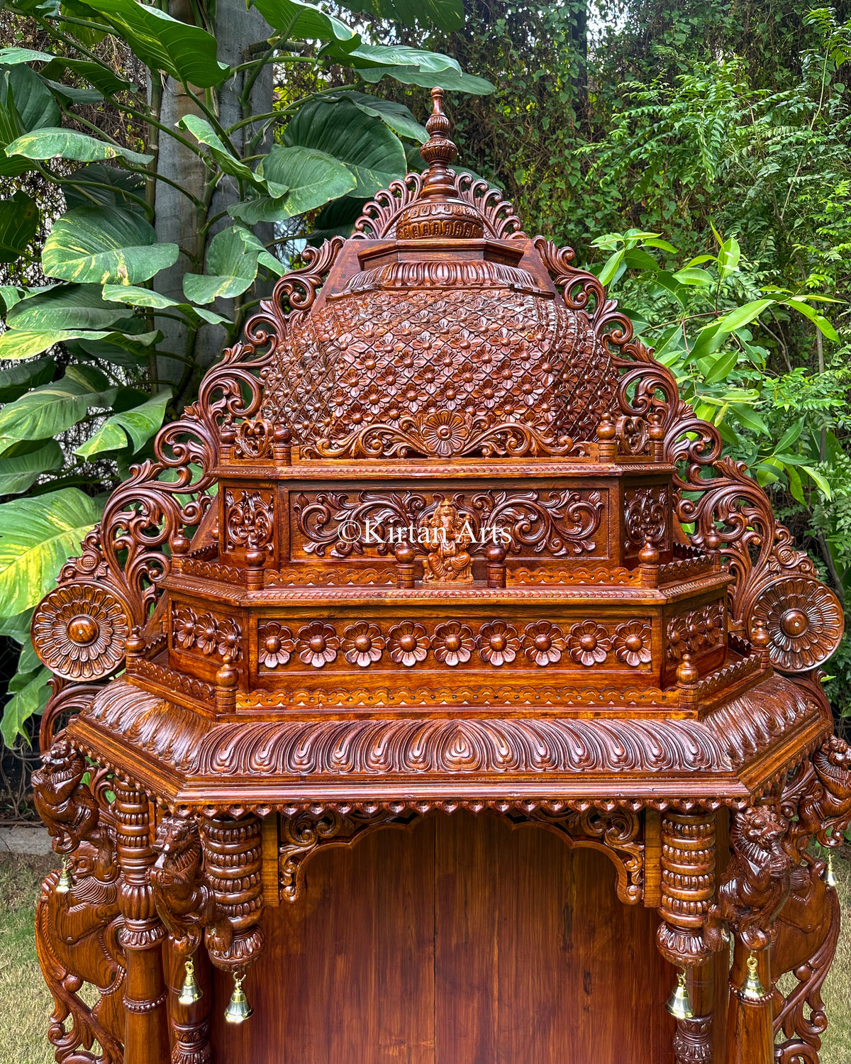 Teakwood Carved Mandir 96"