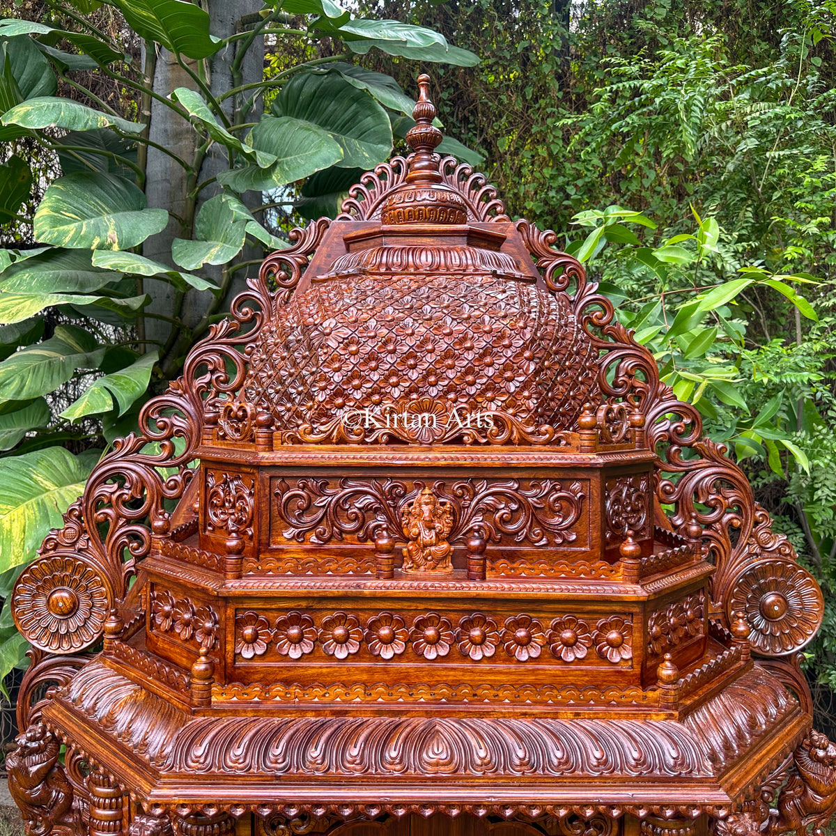 Teakwood Carved Mandir 96"