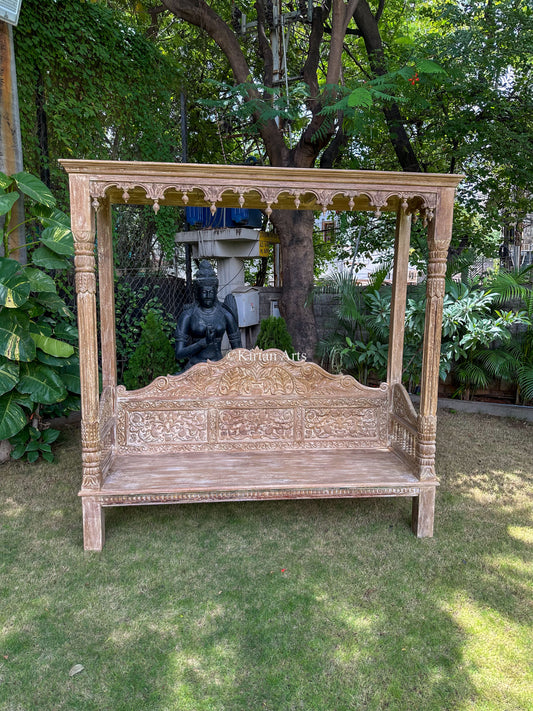 Wooden Day Bed | Distress Finish | 7x7 ft