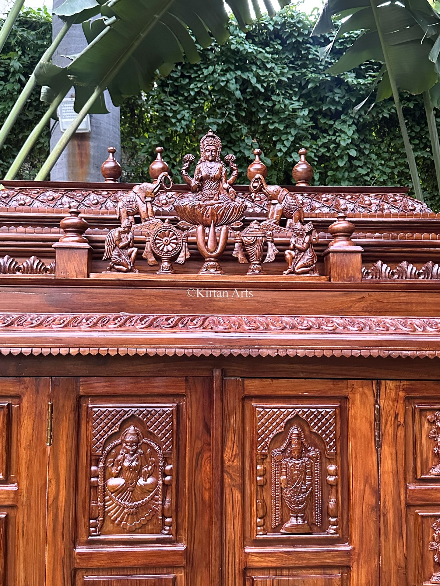 Handcarved Teakwood Mandir | Dasavtar | 9ft