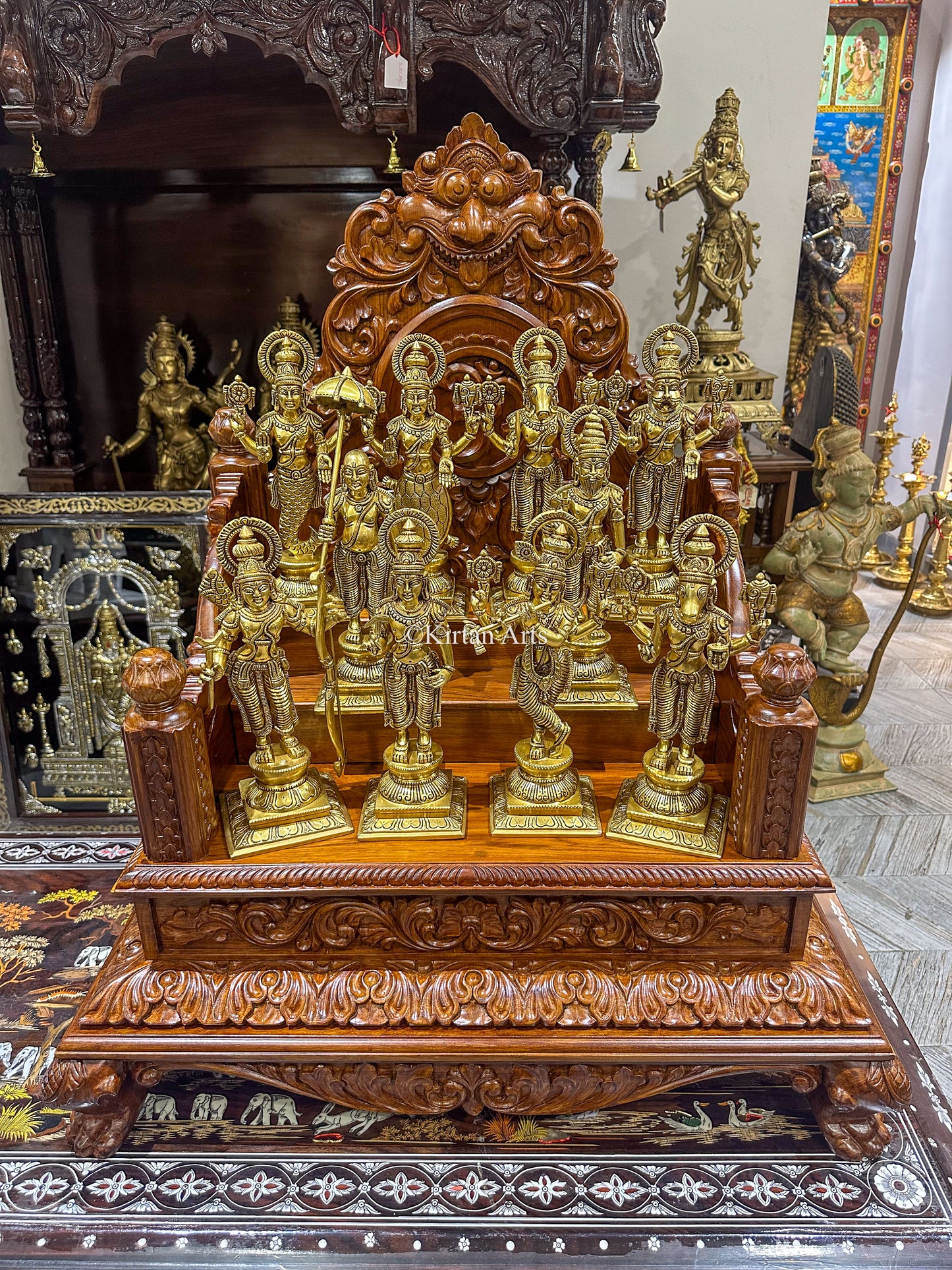 Superfine Brass Dasavtar Set | 11"-12"