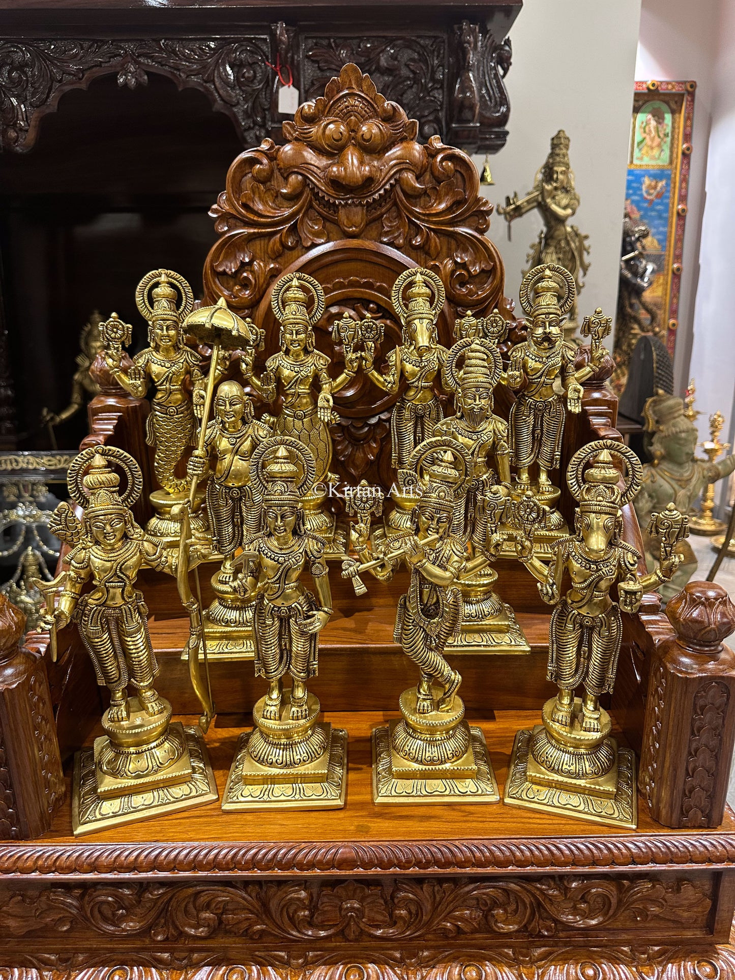 Superfine Brass Dasavtar Set | 11"-12"