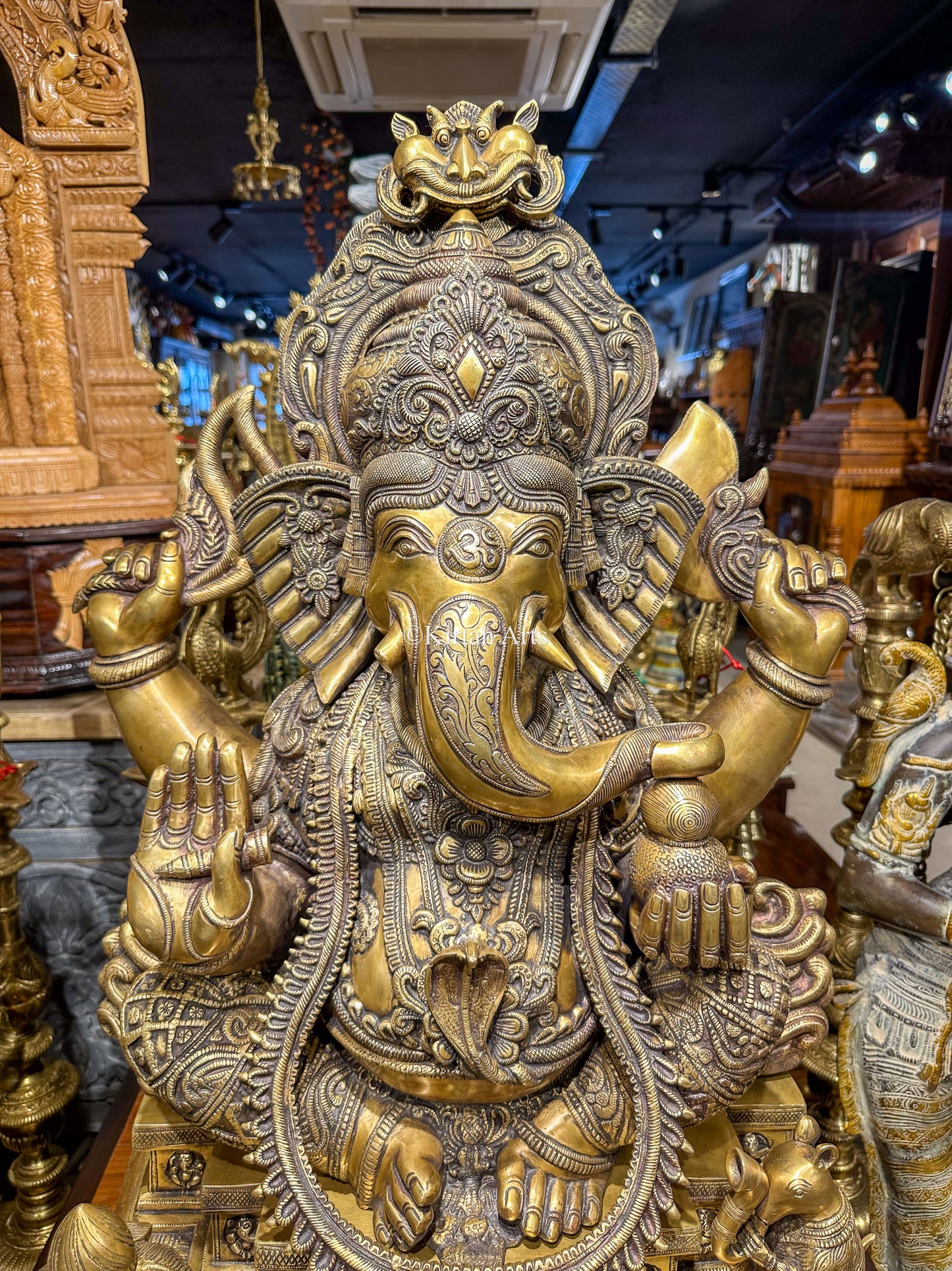 Brass Superfine Lord Ganesha | 34"