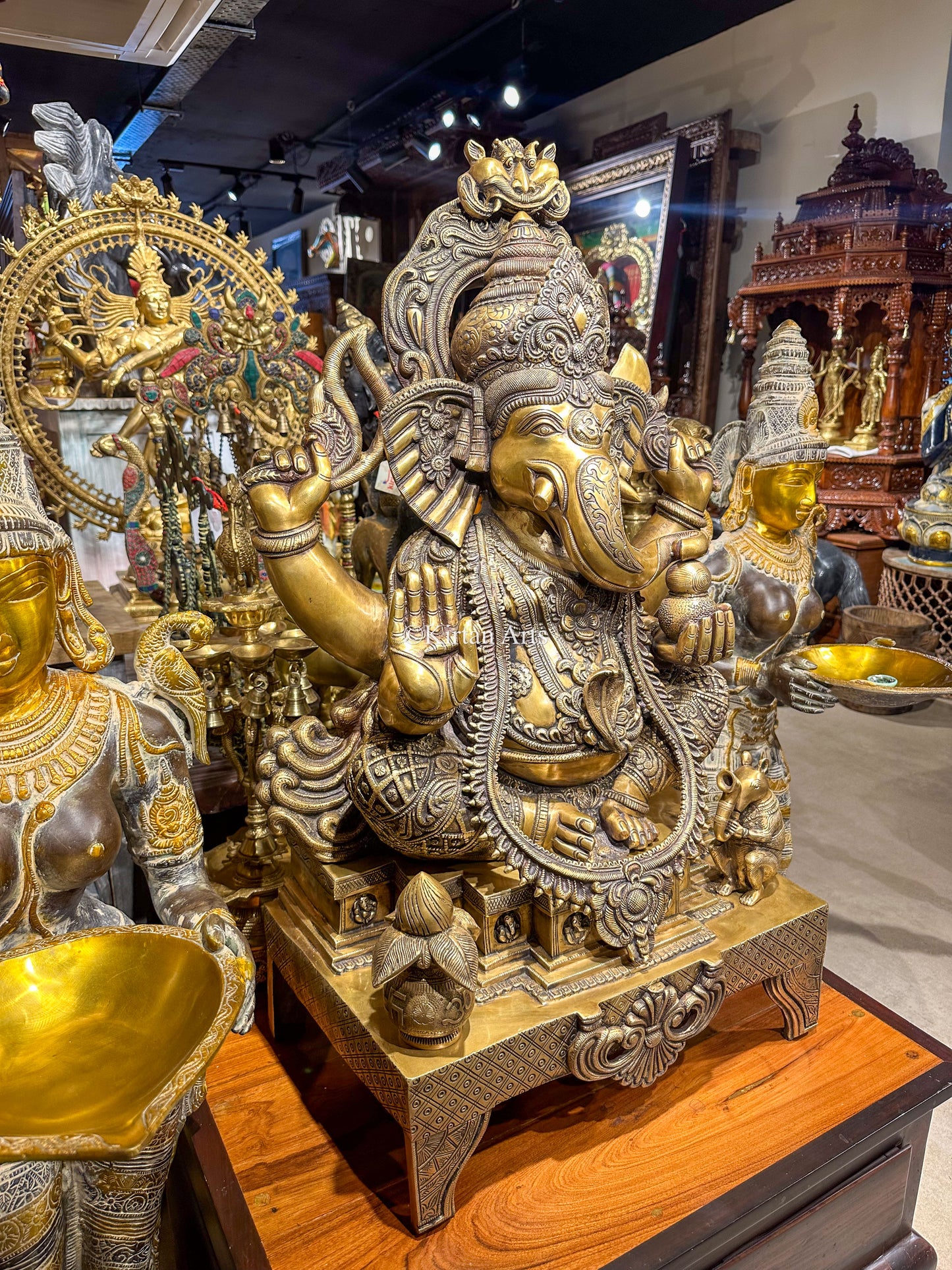 Brass Superfine Lord Ganesha | 34"