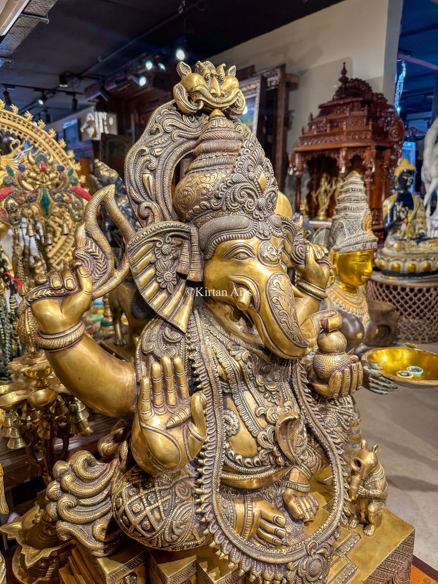 Brass Superfine Lord Ganesha | 34"