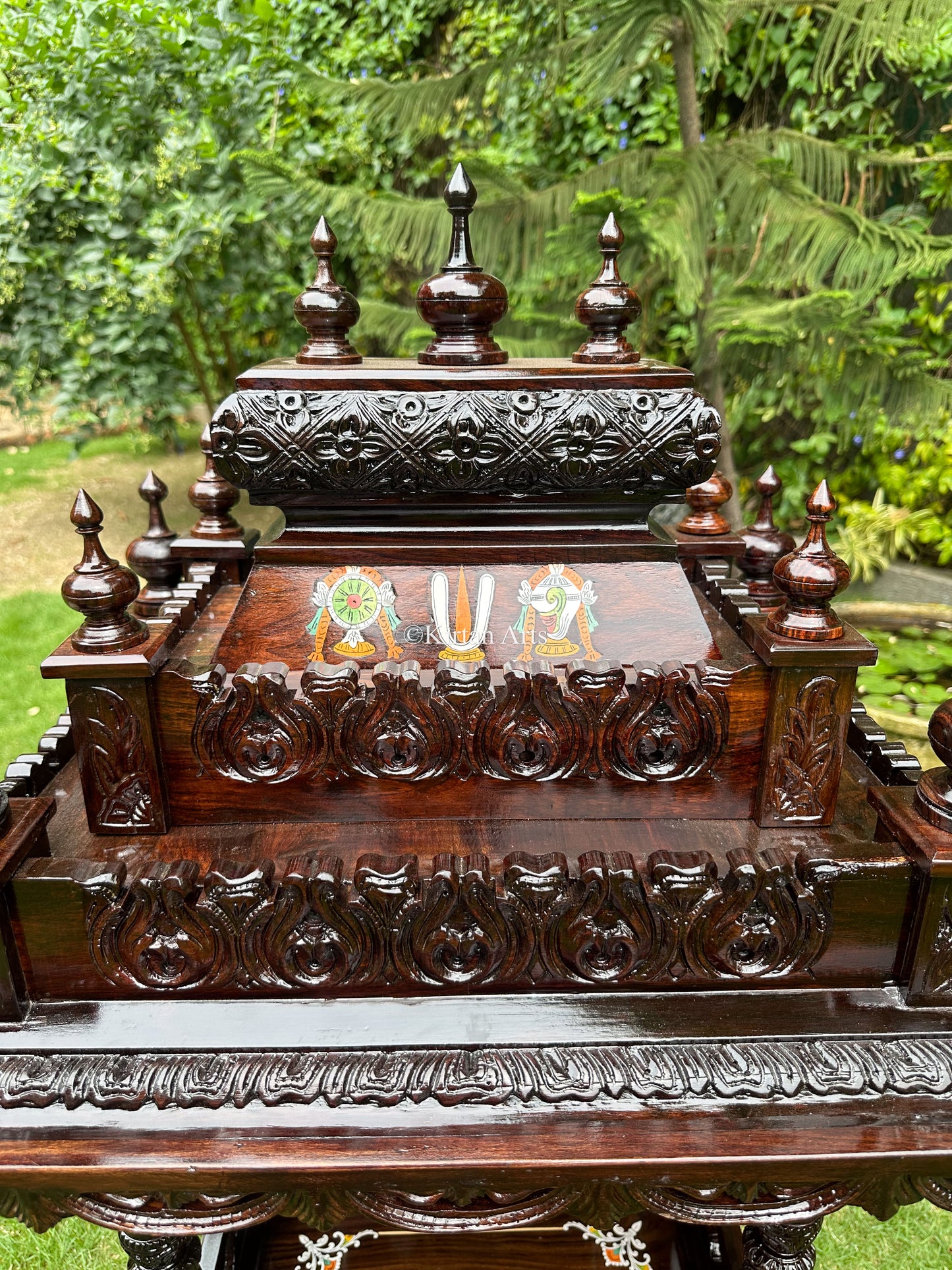 Rosewood Carved Puja Mandir | 48"