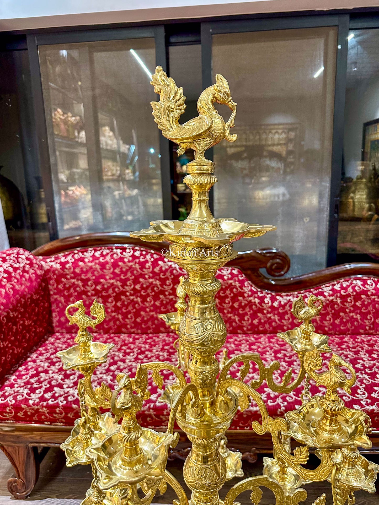 Bronze Annapakshi Lamp | 54"