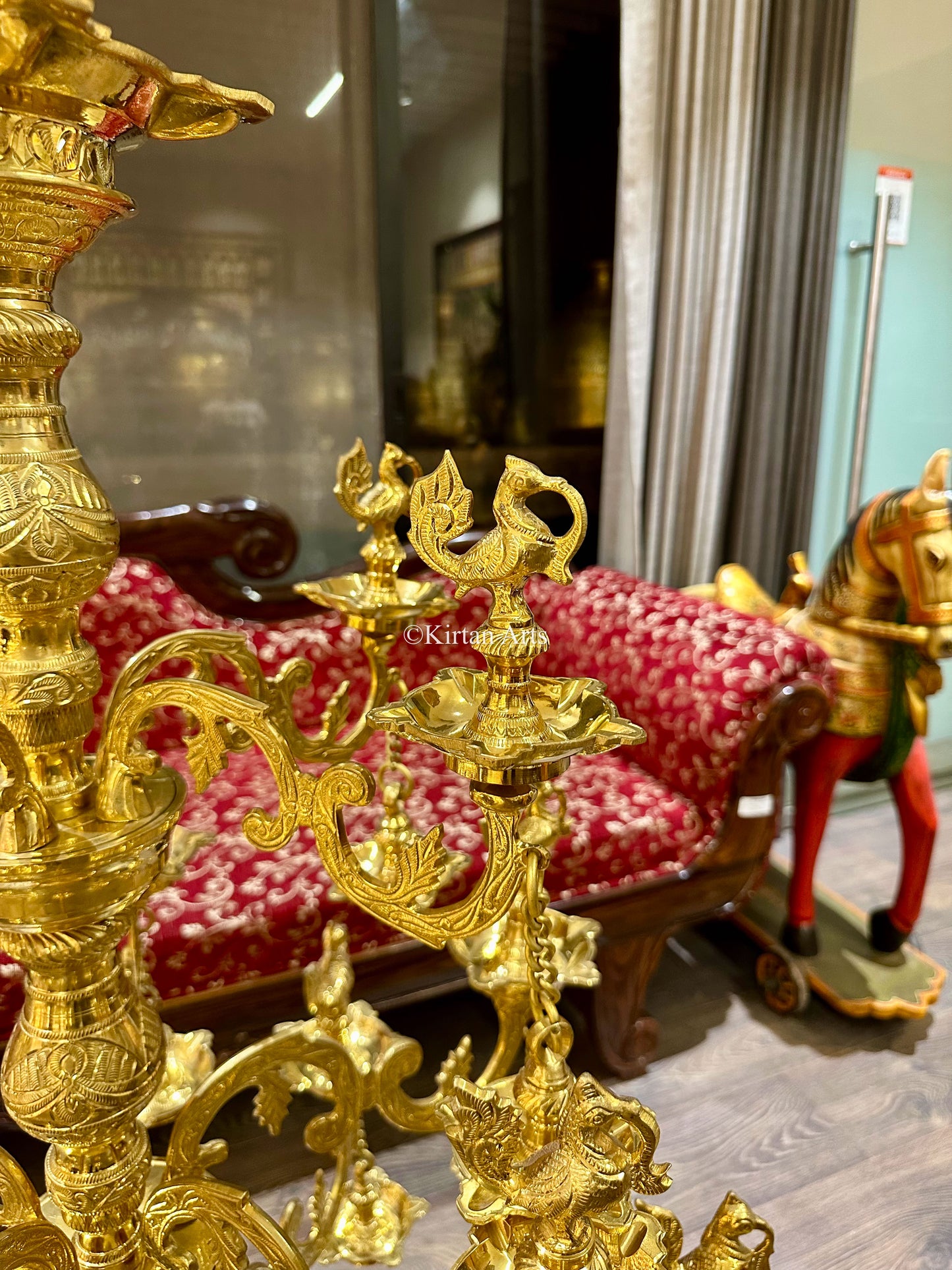 Bronze Annapakshi Lamp | 54"