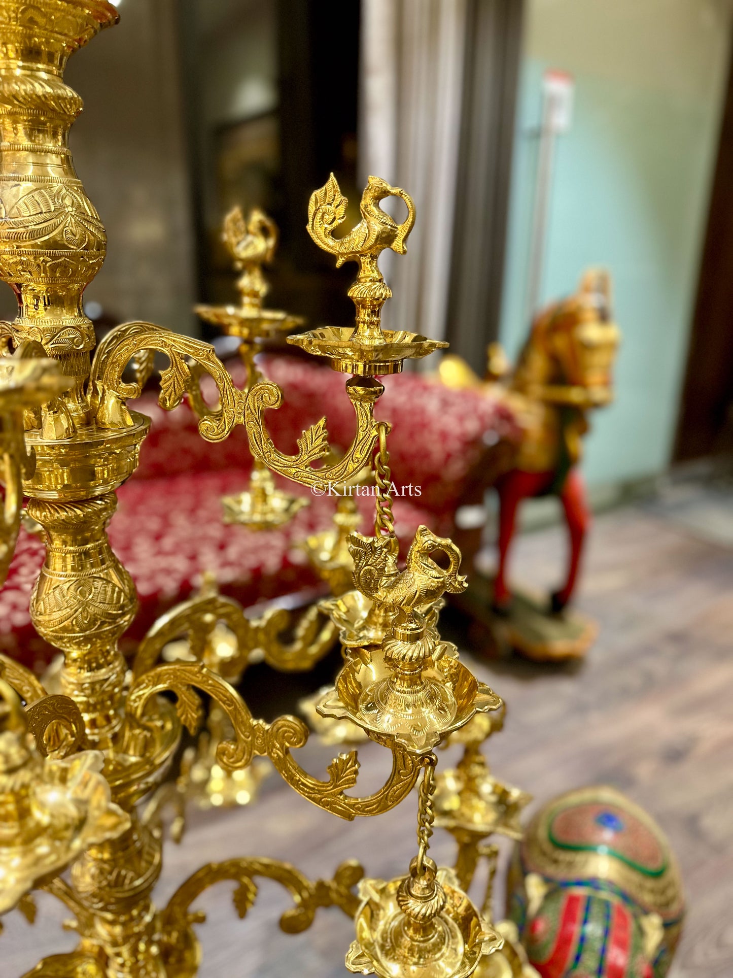 Bronze Annapakshi Lamp | 54"