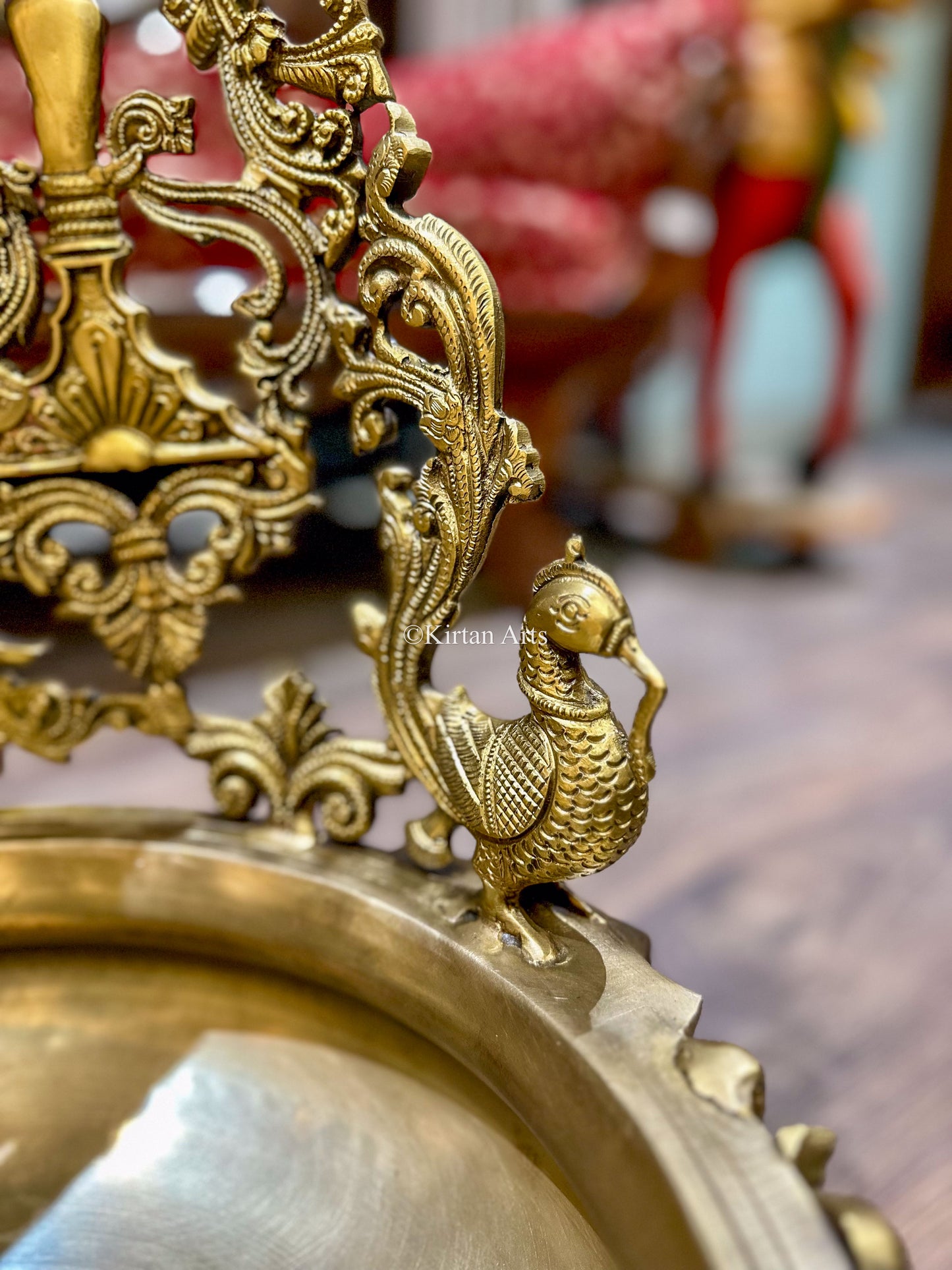 Bronze Lord Ganesha Urli | 26.5"