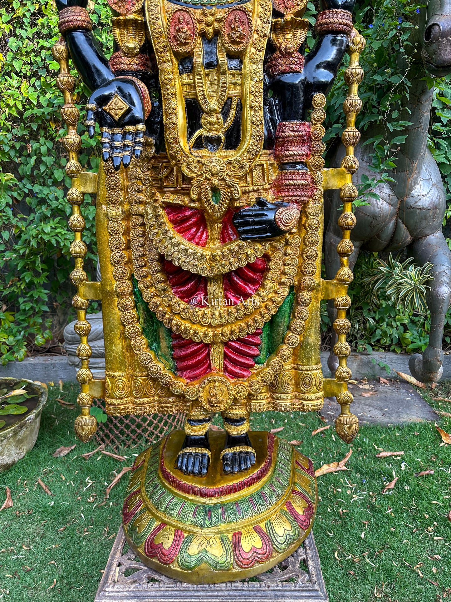 Brass Large Lord Balaji Idol | Festive Colours | 68"