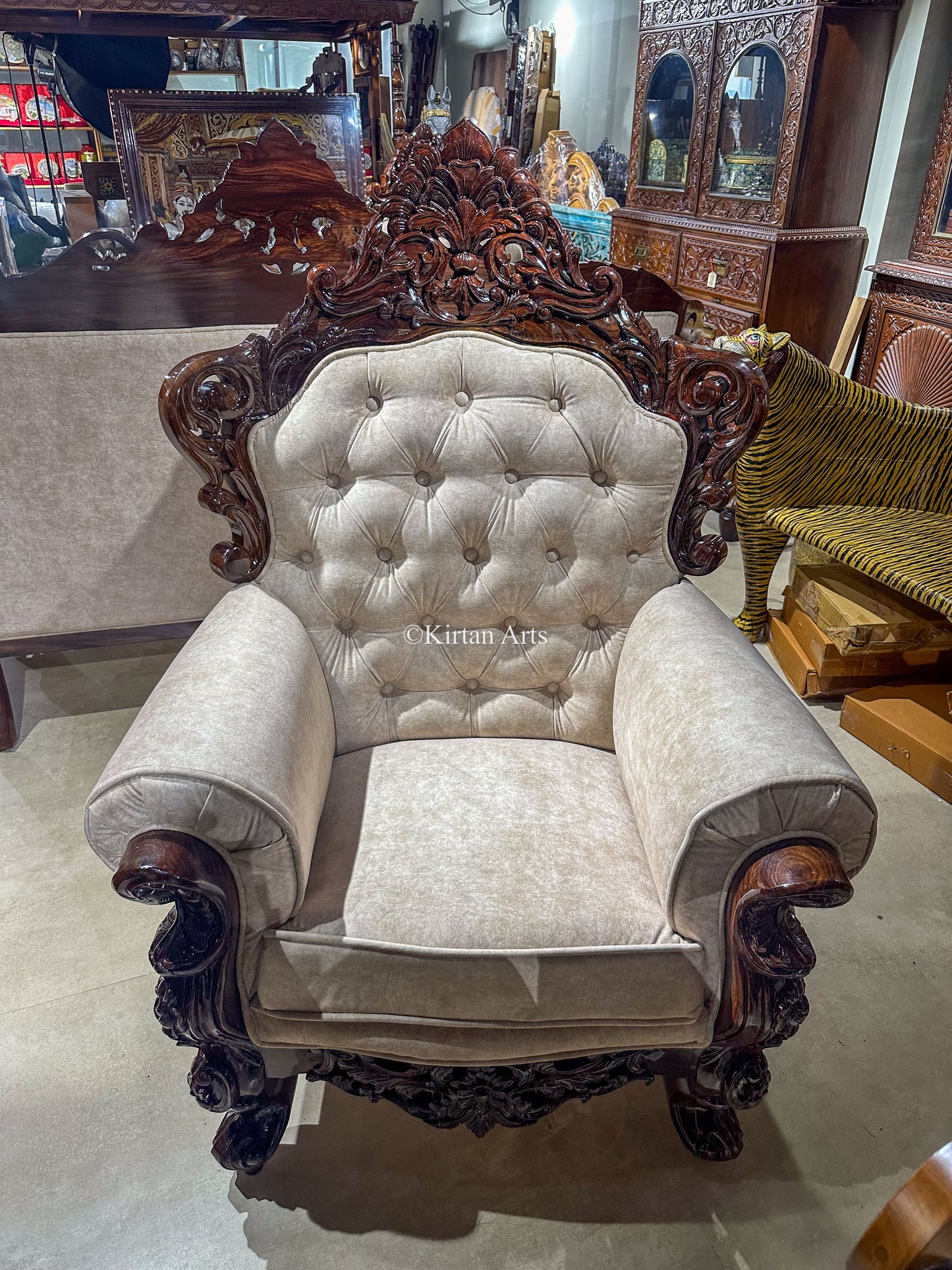 Rosewood Maharaja Sofa Set