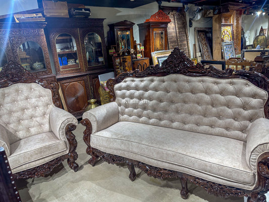 Rosewood Maharaja Sofa Set