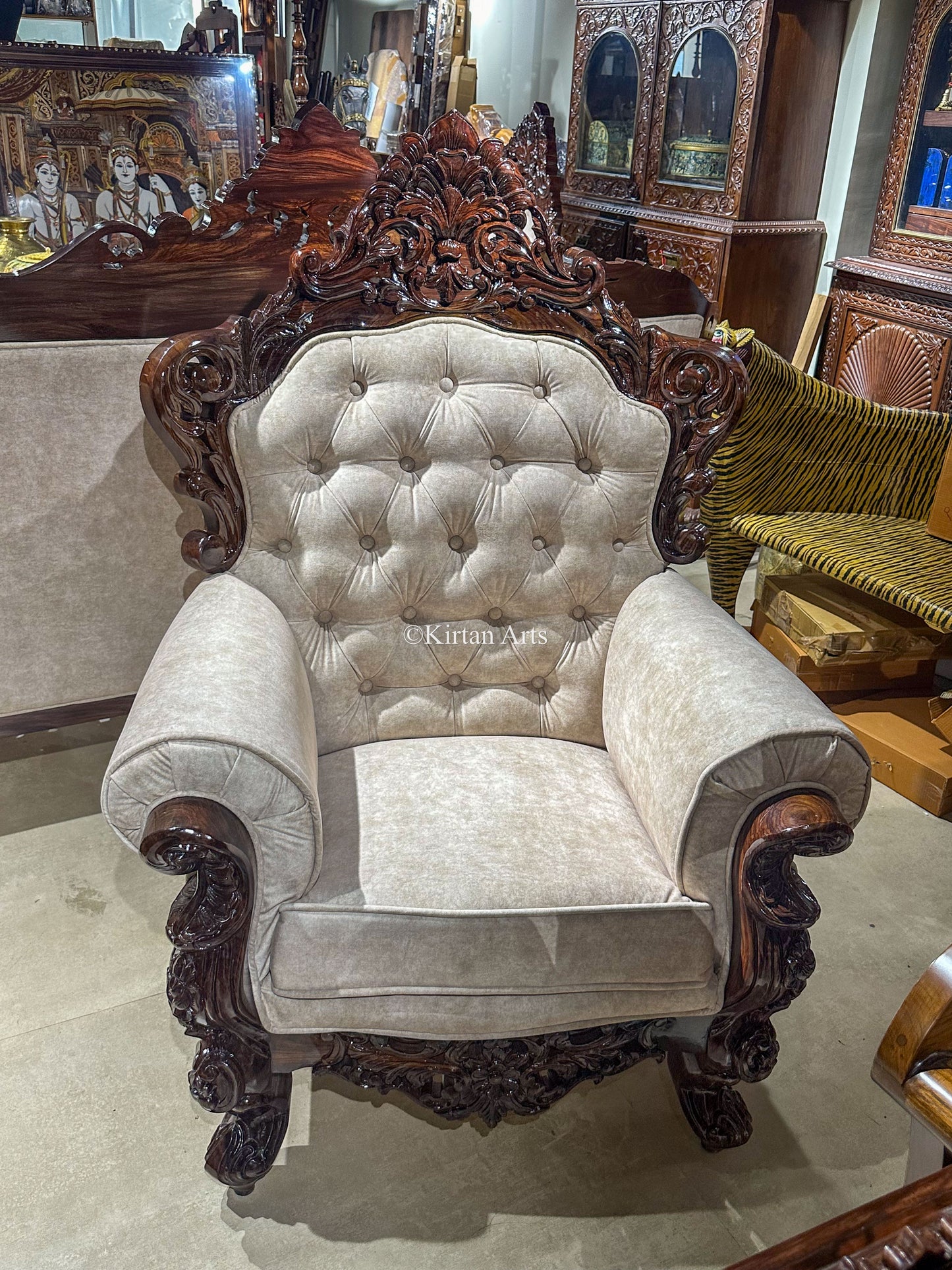 Rosewood Maharaja Sofa Set