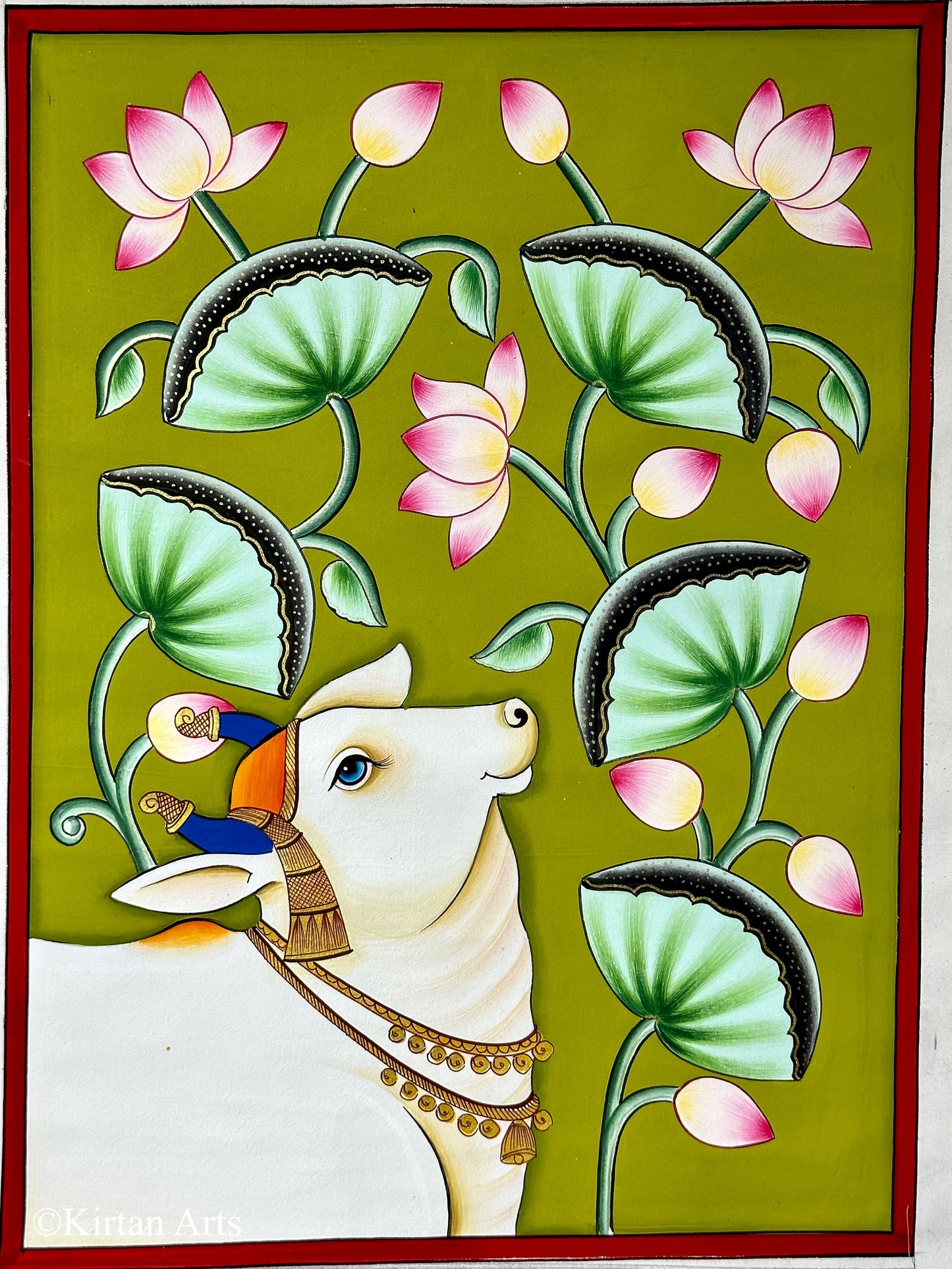 Pichwai Cow Art 11"x15"