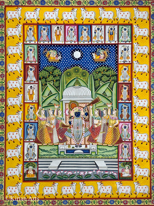 Sharad Purnima Pichwai Painting 32"x42"