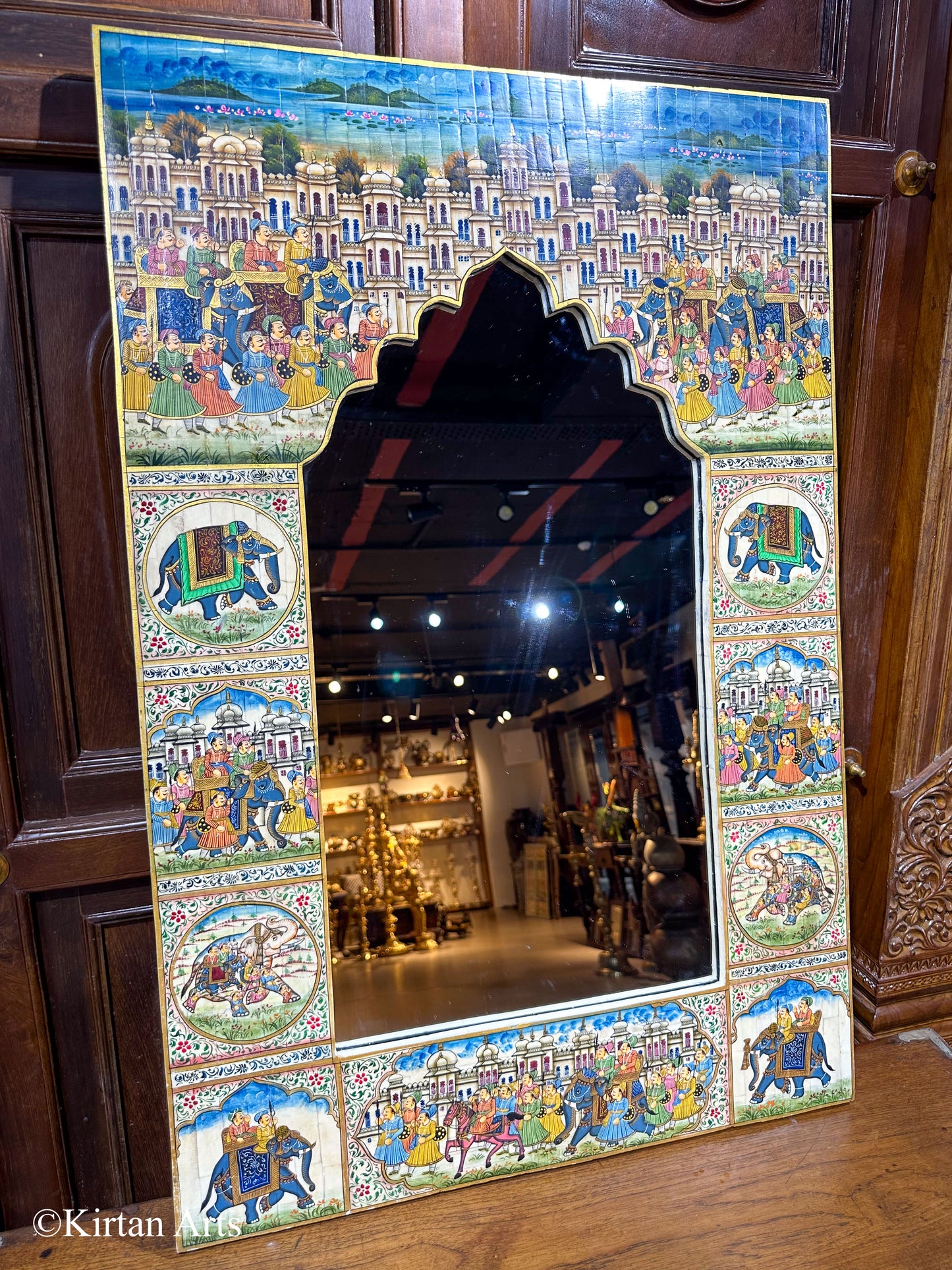Mirror Frame with Miniature Art