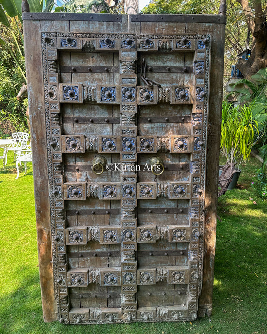 Antique Door Wall Panel | Original Hardware | 199CM