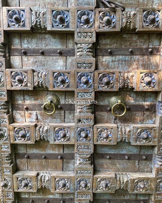 Antique Door Wall Panel | Original Hardware | 199CM