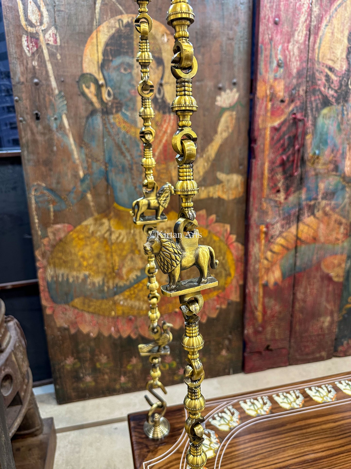 Rosewood Swing/Jhula/ Oonjal w Backrest | 5x2 ft | Dussehra Inlay