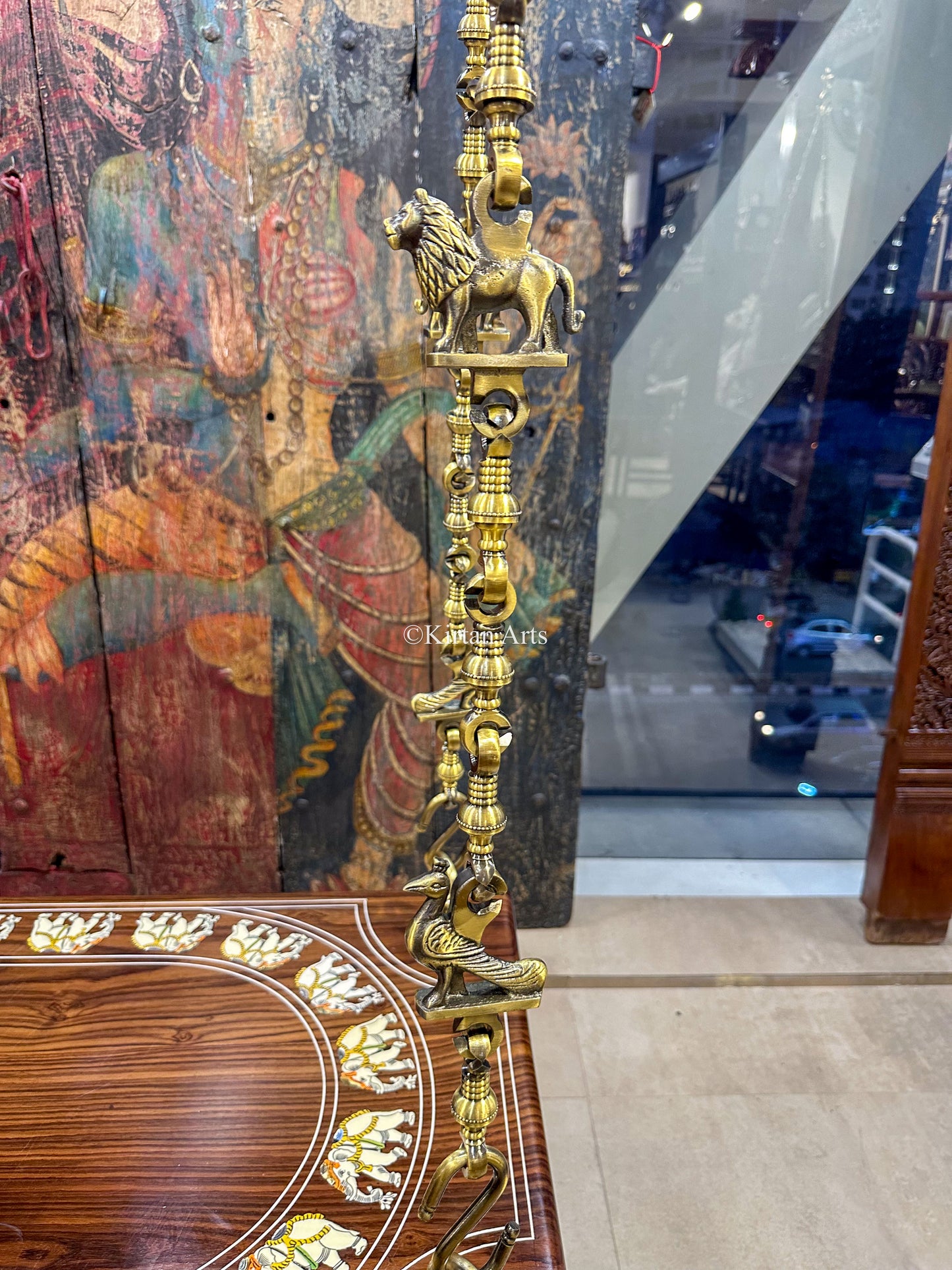 Rosewood Swing/Jhula/ Oonjal Plank | 5x2 ft | Elephant Inlay