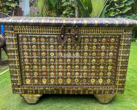 Vintage Pitara Chest | Original Brass Fittings