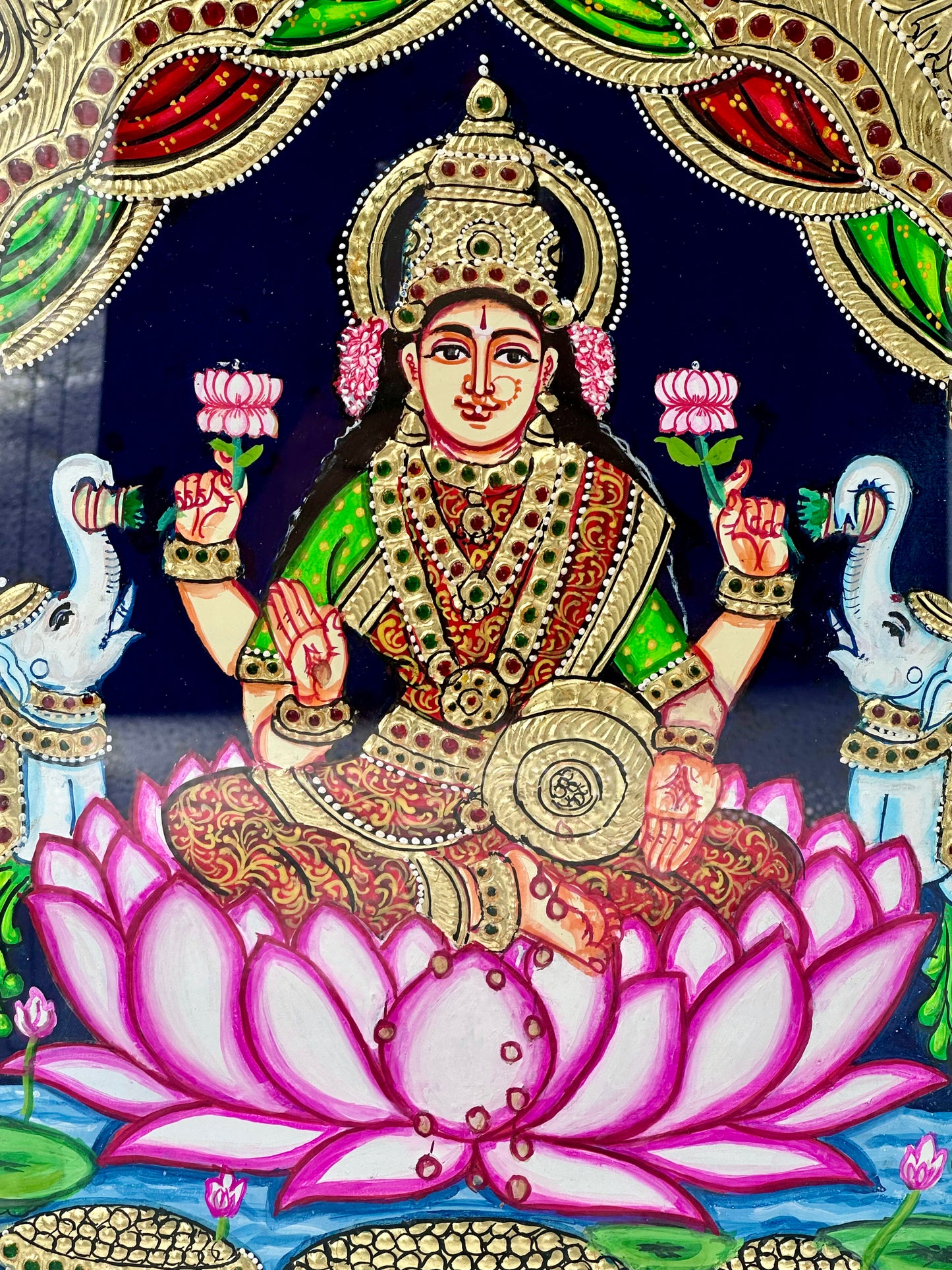 GajaLakshmi Tanjore 15x18