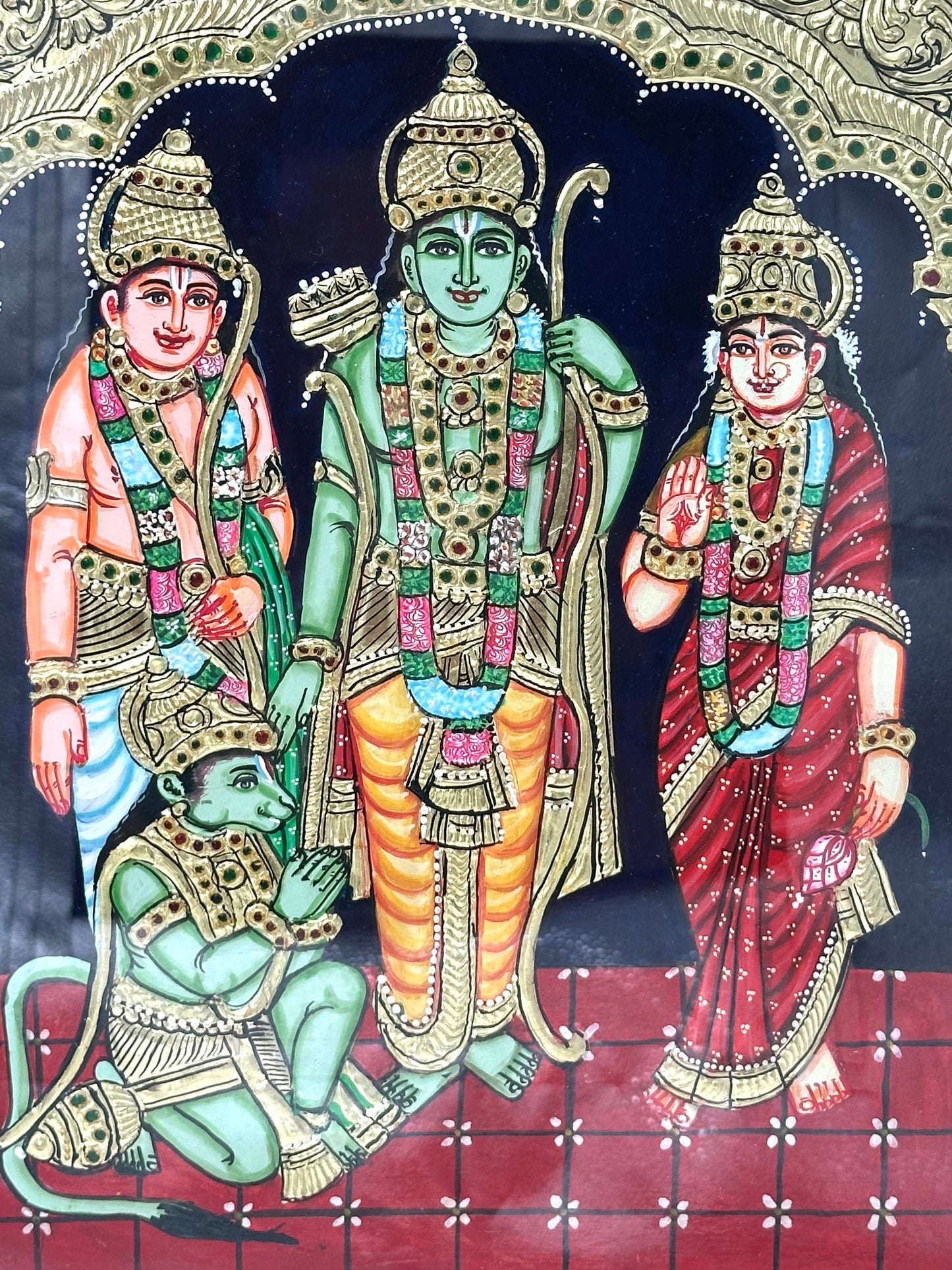 Ram Darbaar Tanjore Painting 15x18