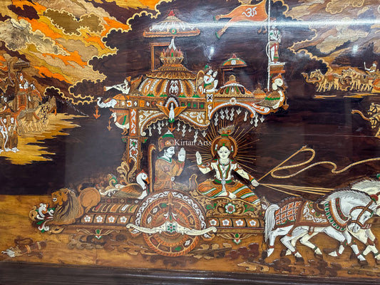 Rosewood Geethopadesam Panel | 8x4 ft